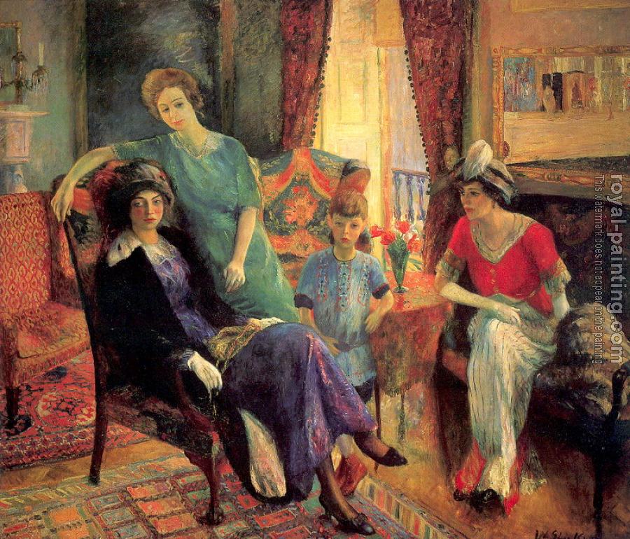 William James Glackens : Family group